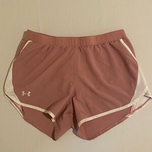Under Armour Sz L Women’s Pink Athletic Shorts with Elastic Waistband
